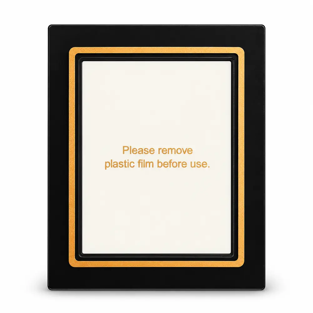 Decal 003 - Black and Gold Bill Validator Bezel Frame Decal