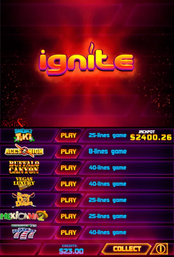Ignite Red by Zydexo Multi Game